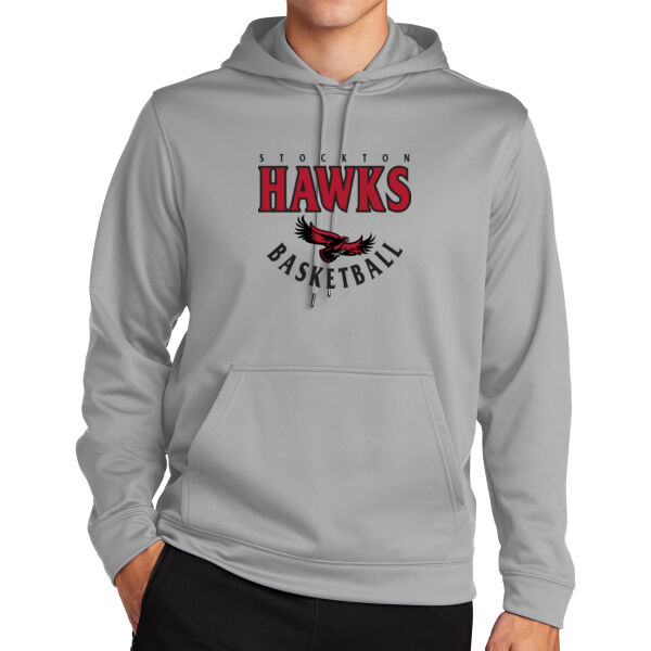 Stockton Hawks Basketball Sport Wick Fleece Hooded Pullover Thumbnail